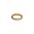 Fede Martellata in Oro Giallo 18kt - Anello Artigianale Made in Italy