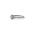 Anello iGold in Oro Bianco 9ct con Pietra Centrale di Zircone Bianco e Zirconi Bianchi