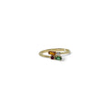 Anello iGold in Oro Giallo 9ct con 4 Zirconi Colorati