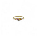 Anello iGold in Oro Giallo 9ct con quattro Zirconi in linea