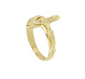 Anello in Oro 18 carati con croce a rilievo