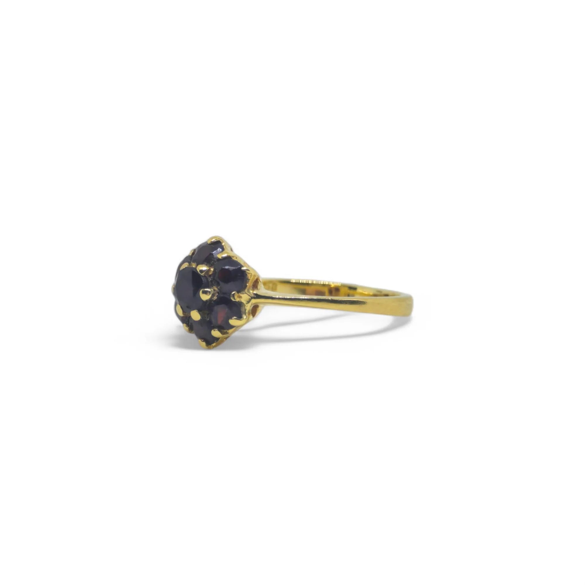 Anello in Oro giallo 18kt con Zirconi a Forma di Fiore