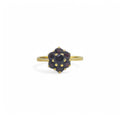 Anello in Oro giallo 18kt con Zirconi a Forma di Fiore