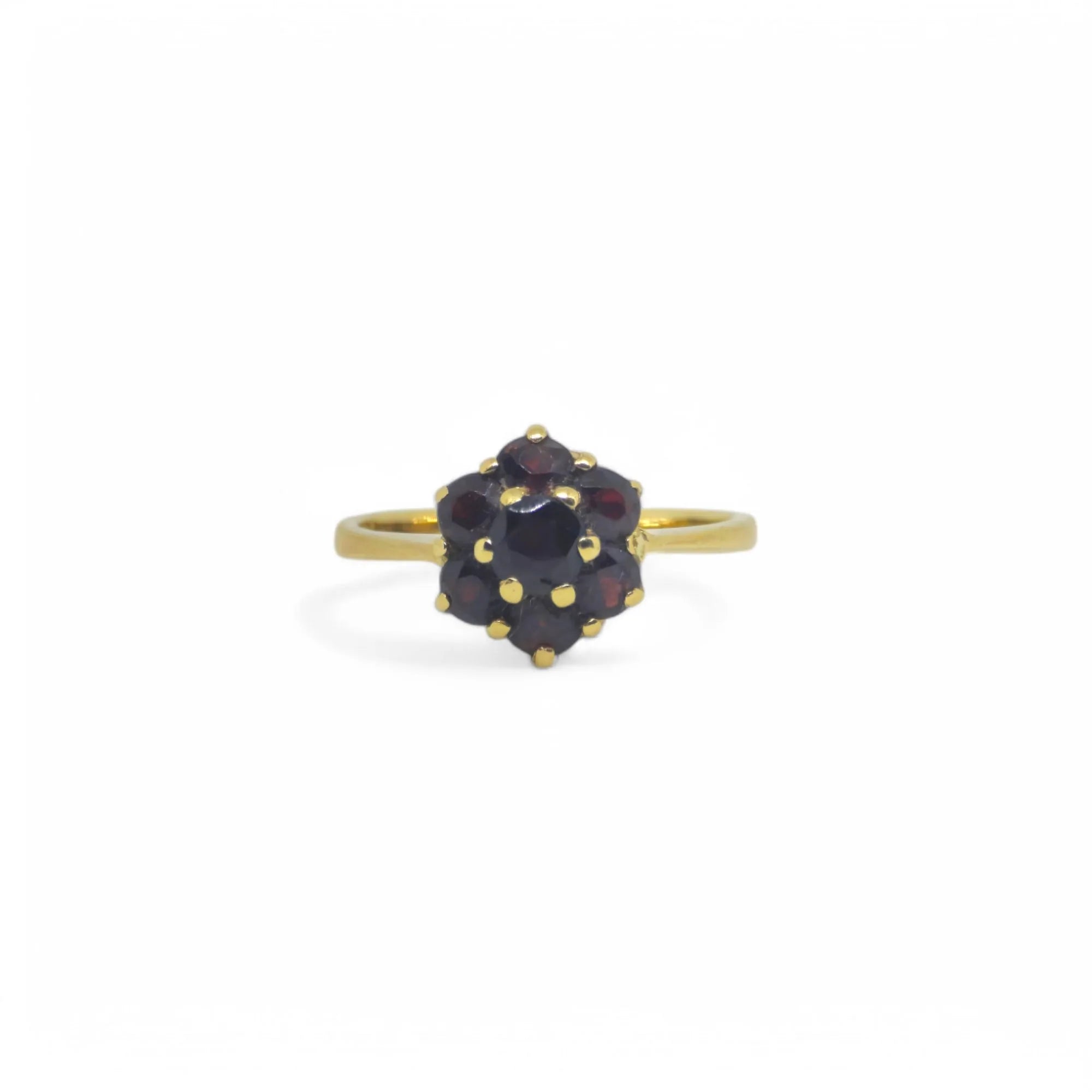 Anello in Oro giallo 18kt con Zirconi a Forma di Fiore