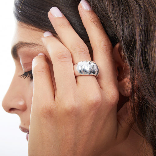 Anello in bronzo argentato Unoaerre donna 1914