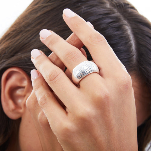 Anello in bronzo argentato Unoaerre donna 1914