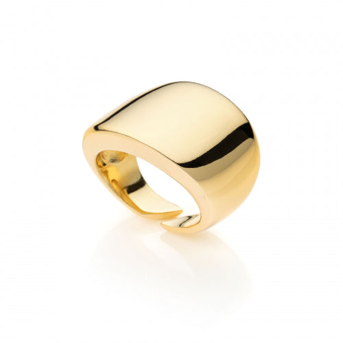Anello in bronzo dorato a fascia Unoaerre donna 2046