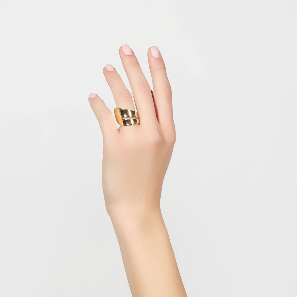 Anello in bronzo dorato lux 2844 Unoaerre donna