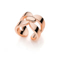 Anello in bronzo dorato rosa Square Unoaerre donna 2032