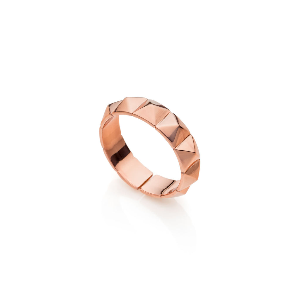 Anello in bronzo dorato rosa Unoaerre donna 1994