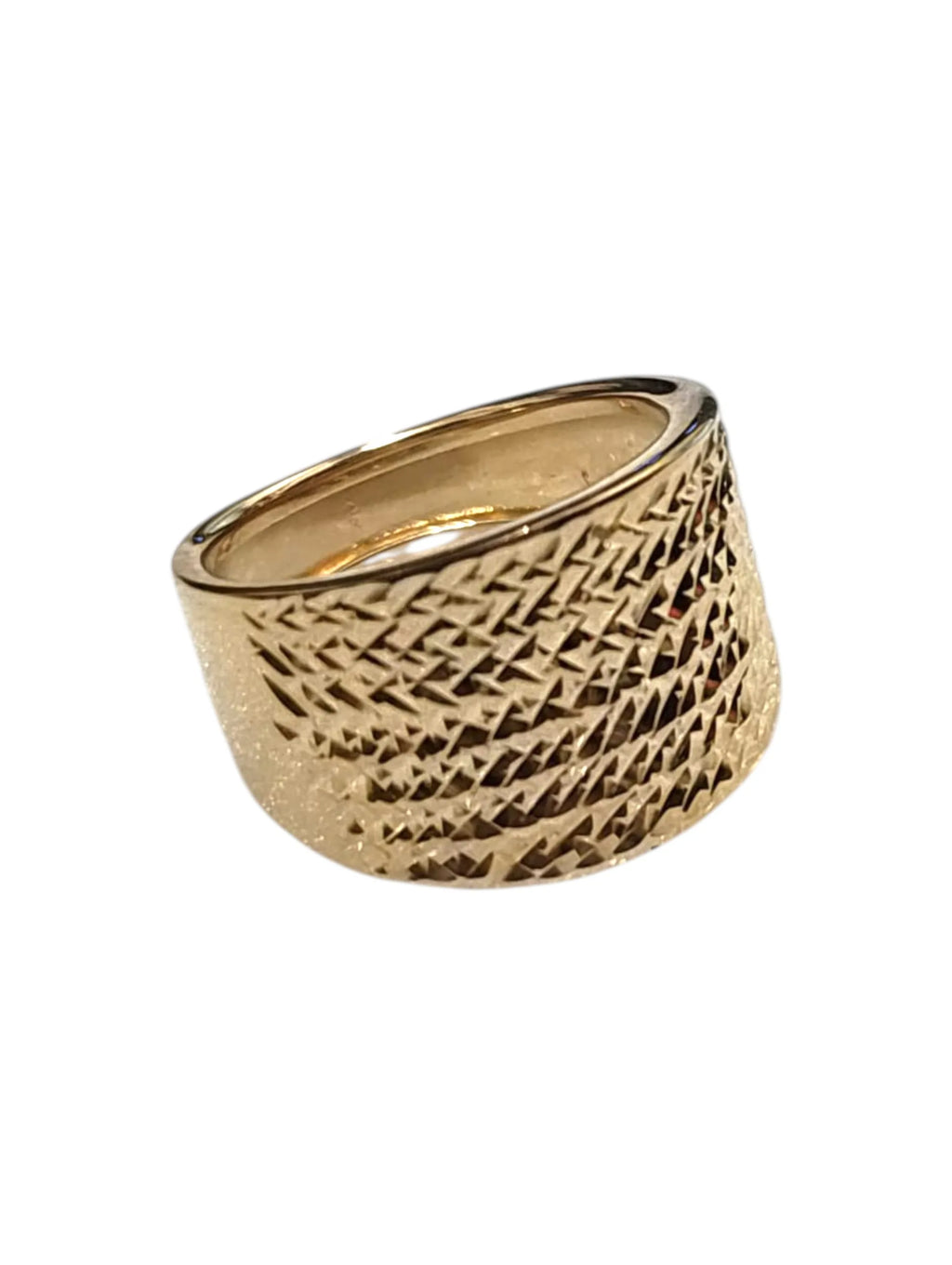Anello lavorato donna in oro 18kt modello fascia