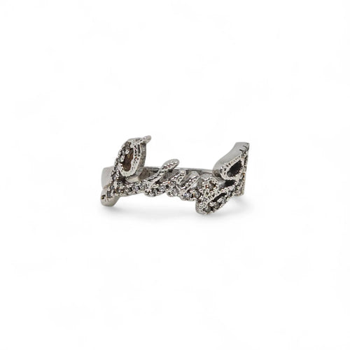Anello liu jo in argento rodiato con cristalli swaroski LJ090