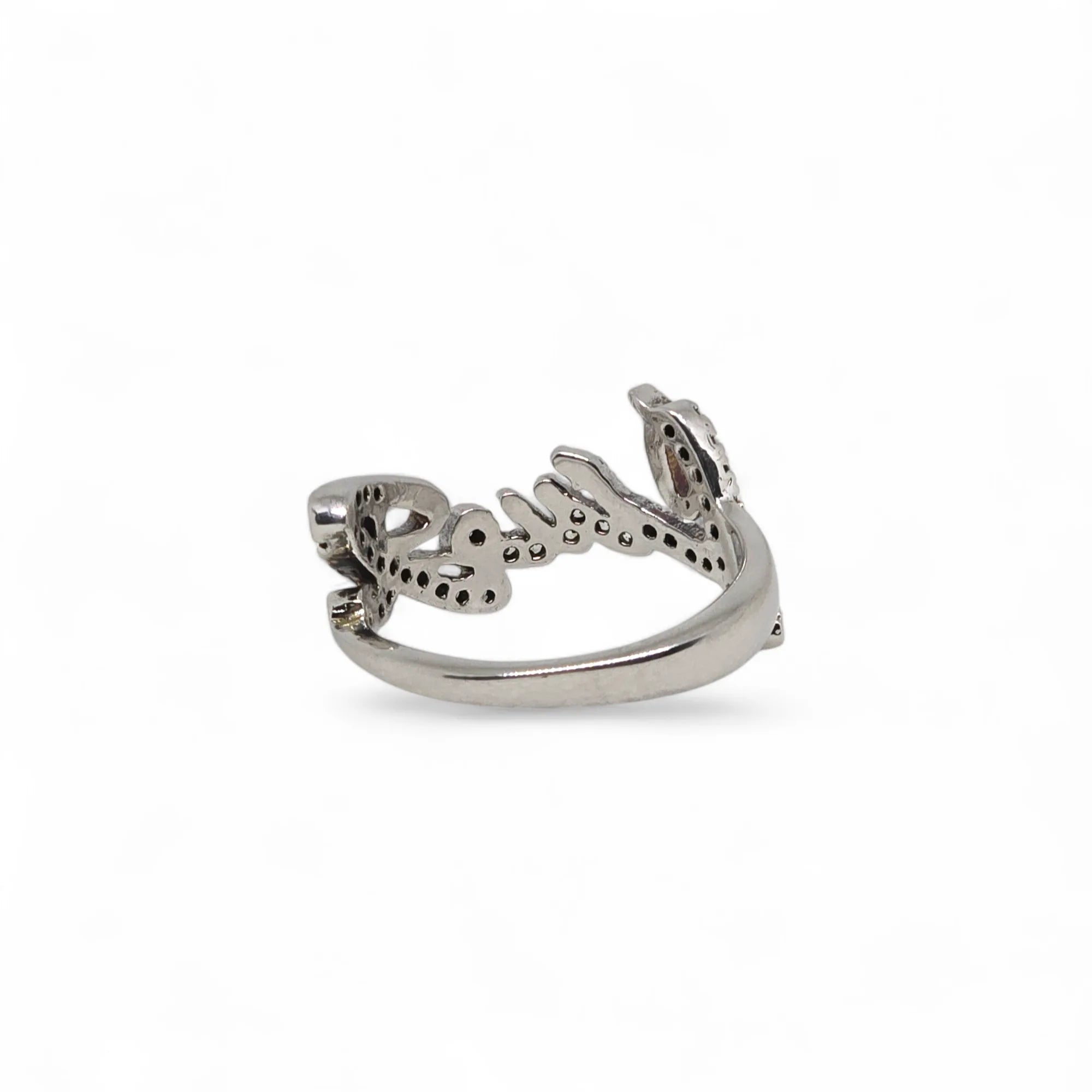 Liu Jo rhodinierten Silberring mit Swarovski-Kristallen LJ090