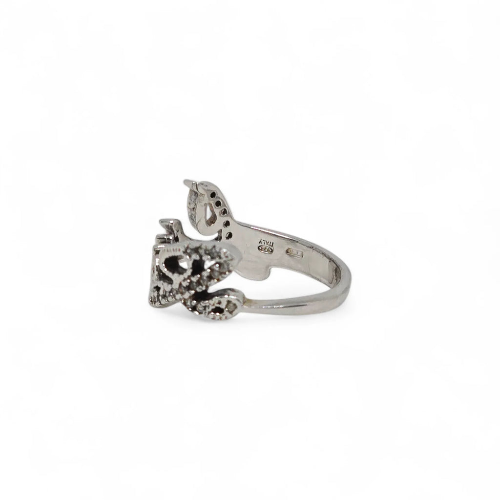 Liu Jo rhodinierten Silberring mit Swarovski-Kristallen LJ090
