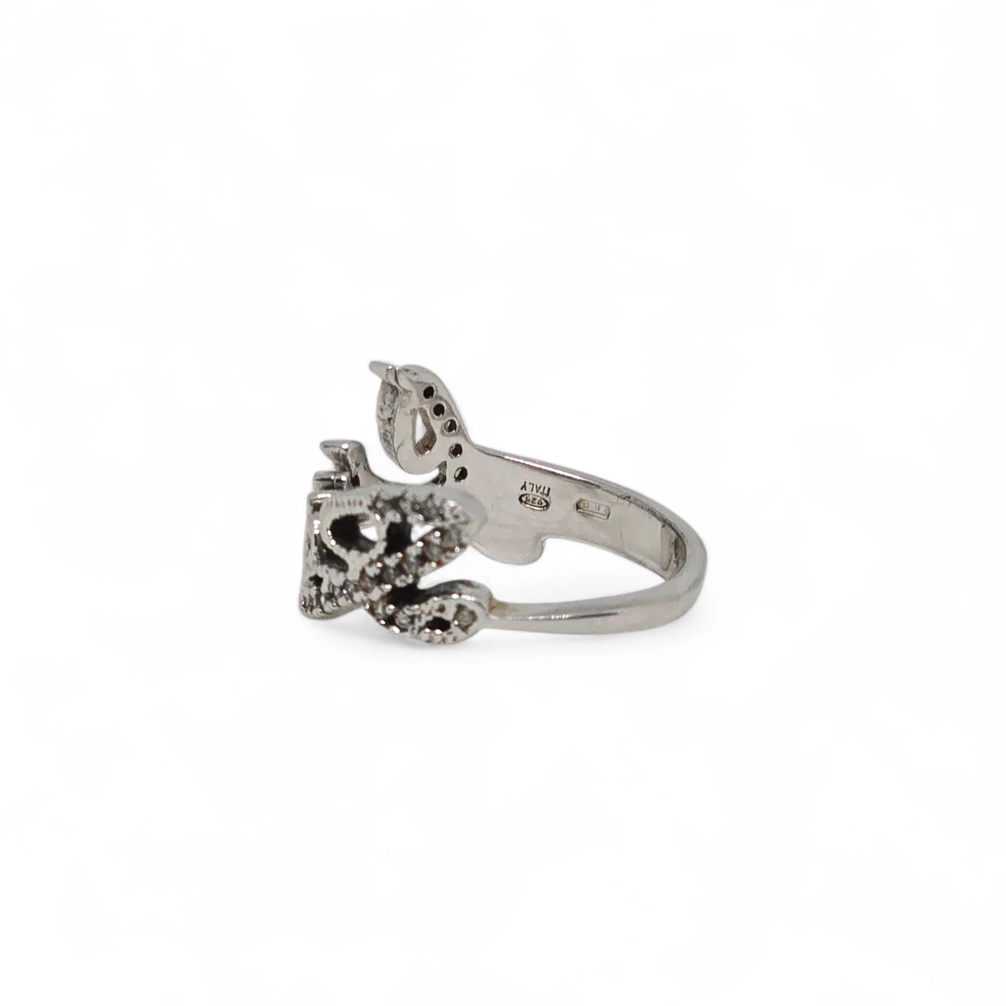 Liu Jo rhodinierten Silberring mit Swarovski-Kristallen LJ090