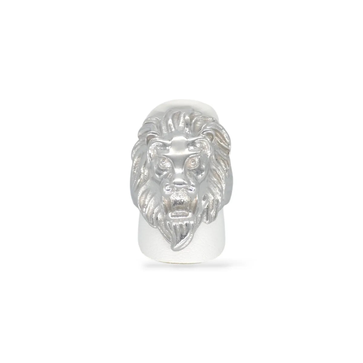 Anello regolabile da uomo Testa di Leone in argento 925