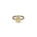 Anello rosario con Gesù in oro 18 carati