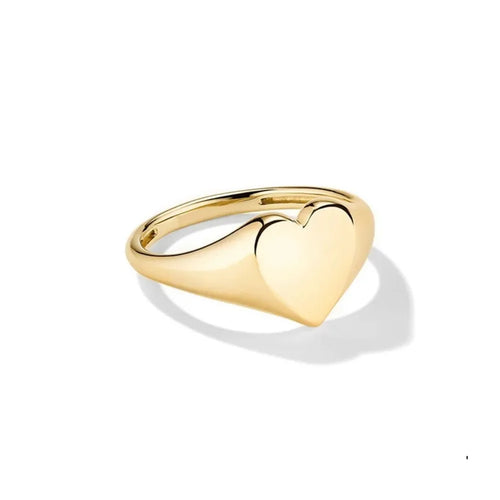 Anello sigillo d'amore personalizzabile in Argento 925
