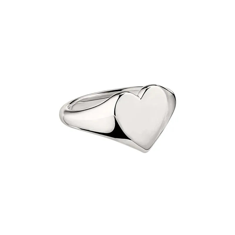 Personalisierbarer Liebessiegelring aus 925er Silber
