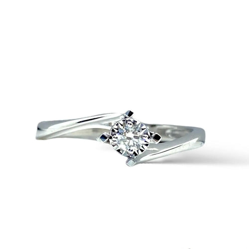 Anello solitario Donna Oro con diamante Ct 0.10 dkas8785.s010