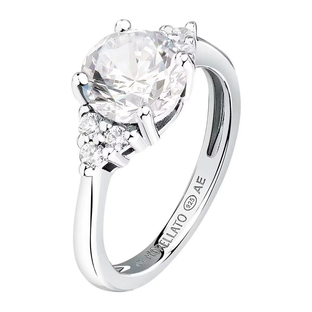 Anello solitario donna in Argento Morellato