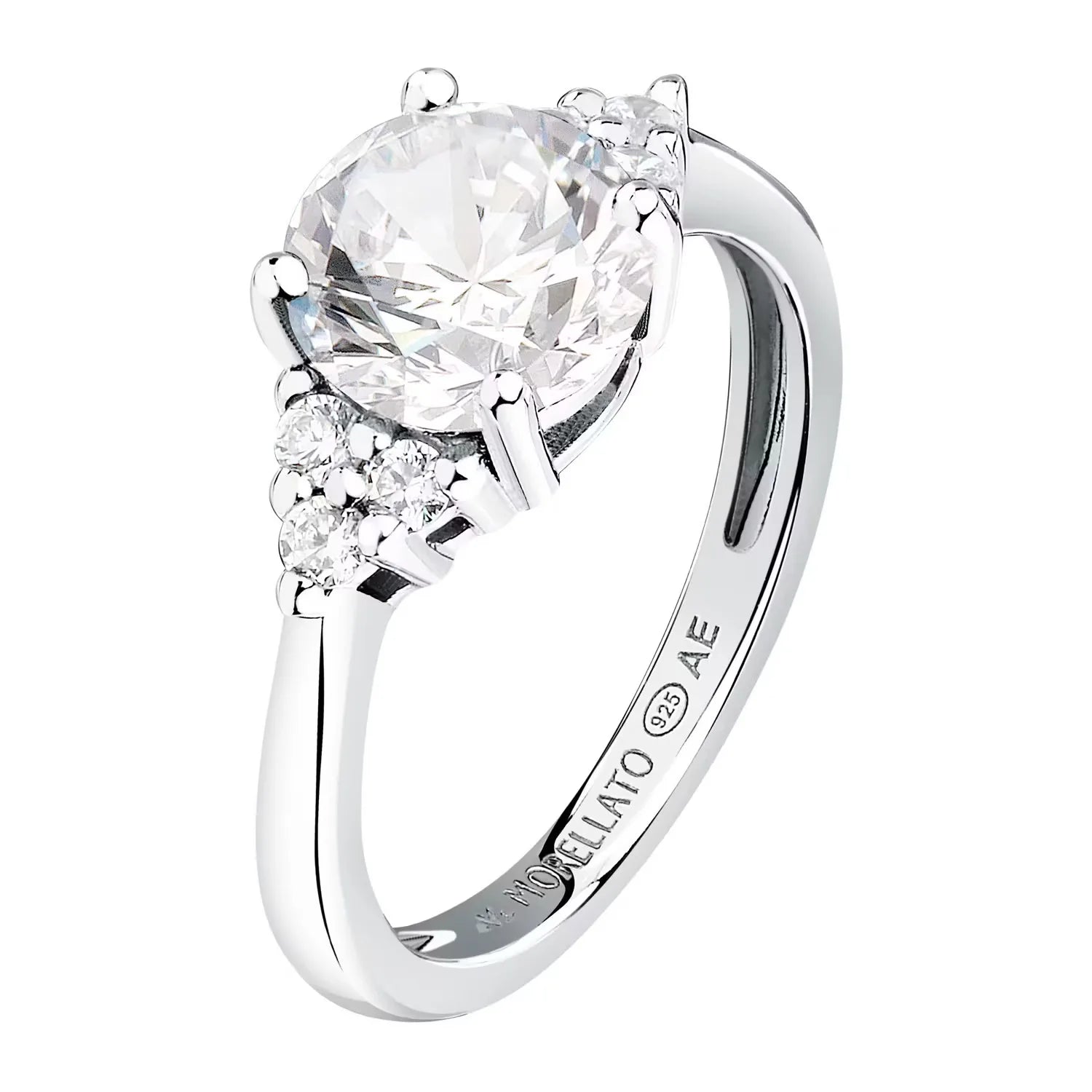 Anello solitario donna in Argento Morellato