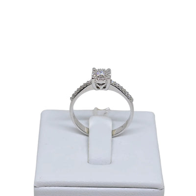 Bague solitaire en or blanc et diamants ANCHIC/3 PG Bijoux femme