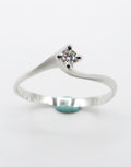 Anello solitario in oro bianco e diamanti 8120SSL004 PG Gioielli da donna