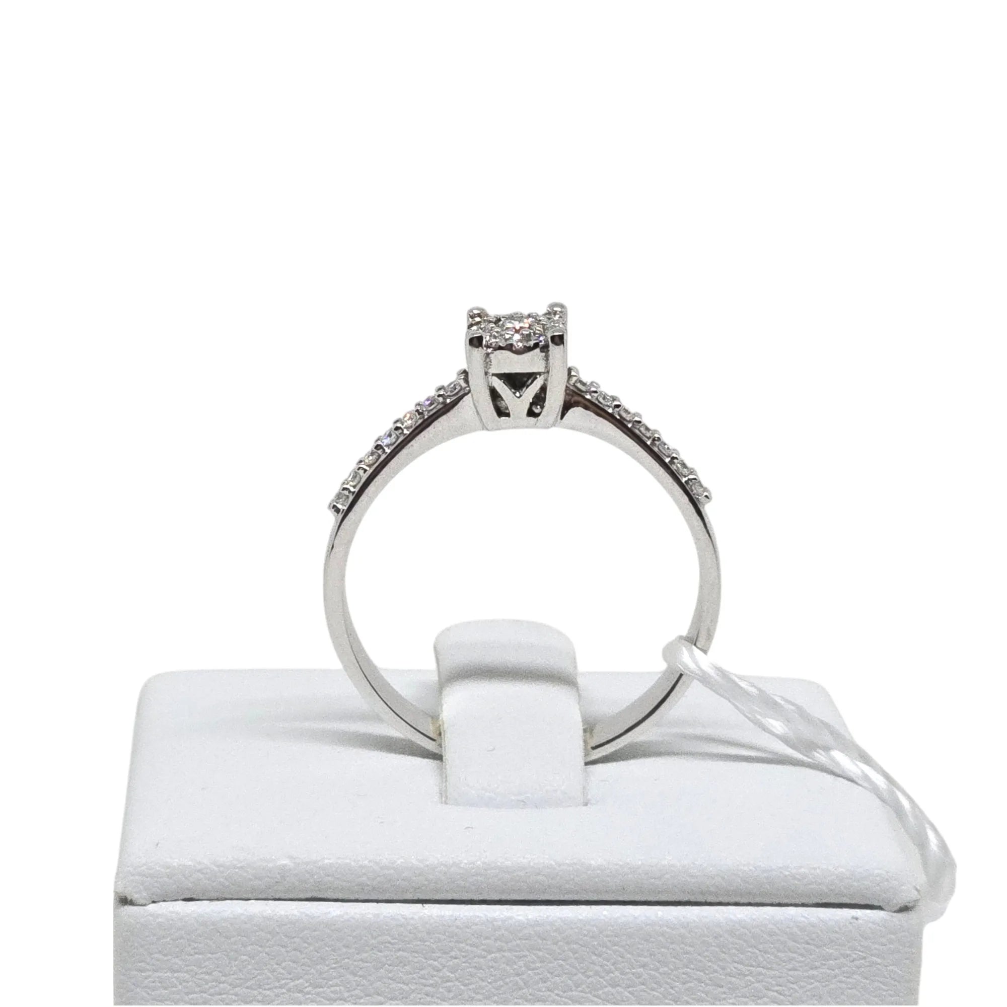 Anello solitario in oro bianco e diamanti PG Gioielli da donna anchic/1