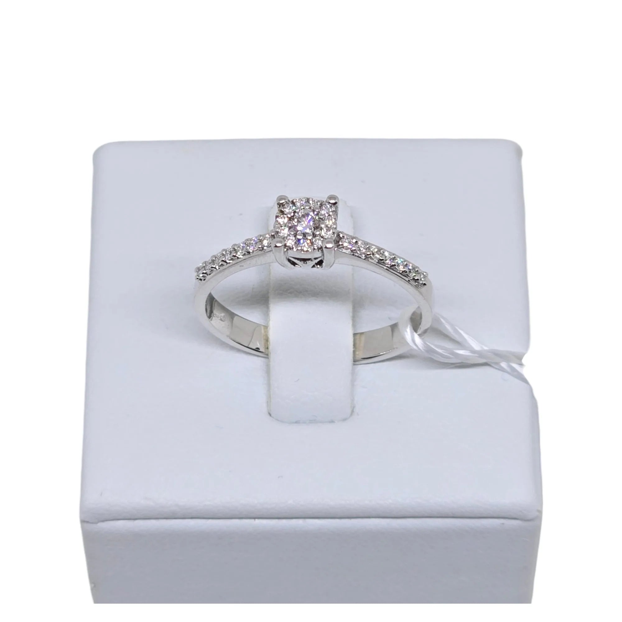 Anello solitario in oro bianco e diamanti PG Gioielli da donna anchic/1