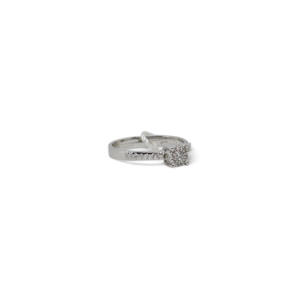 Damenring Solitär aus Weißgold und Diamanten ANCHIC/3 PG Schmuck
