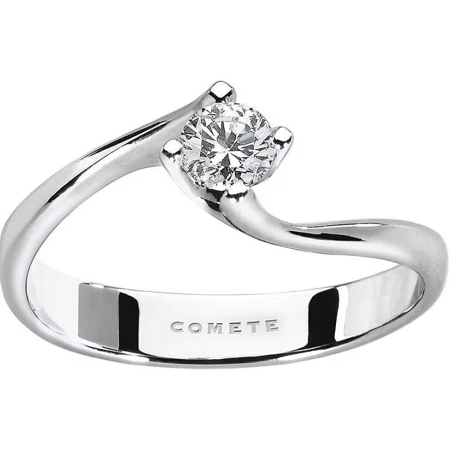 Solitärring Damen Weißgold Diamanten Comete anb 2038