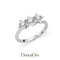Damenring Trilogy Minerva aus Weißgold Donnaoro dat11177.s050