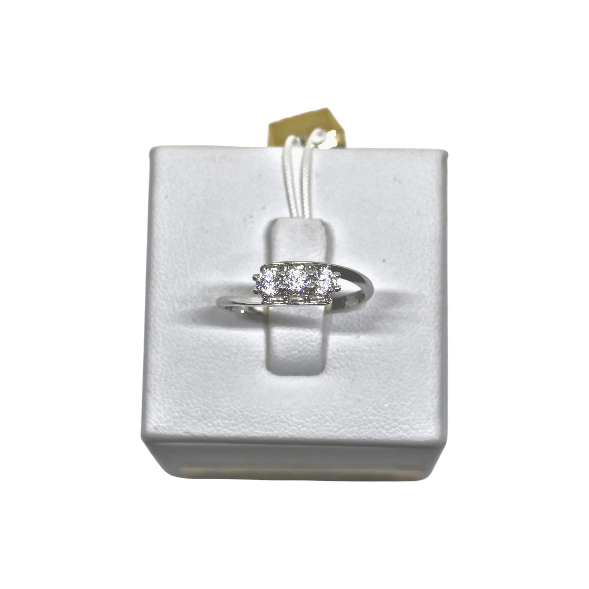 Anello trilogy donna in oro bianco 9 carati