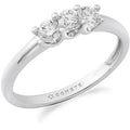Damen-Trilogy-Ring aus Weißgold mit Diamanten ANB 2737