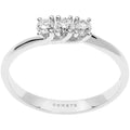 Anello trilogy donna in oro bianco e diamanti Comete