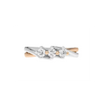 Anello trilogy donna in oro bianco e rosa Comete ANB 2591