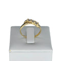 Damen-Trilogie-Ring aus 18 Karat Gelbgold mit Zirkonia