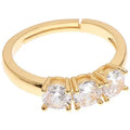 Anello trilogy donna regolabile Ottaviani con zirconi