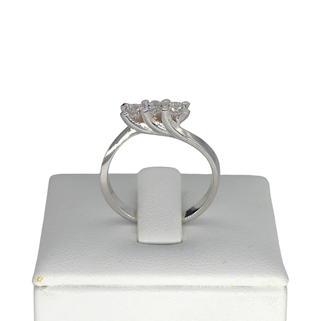 Anello trilogy in oro 18kt da Donna con Diamanti