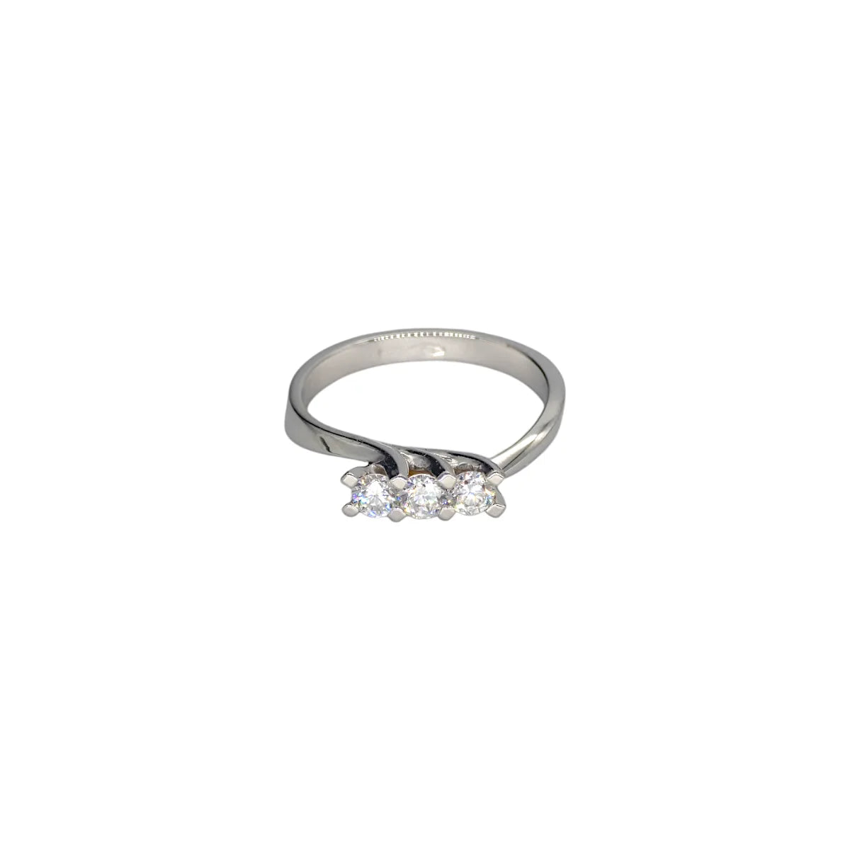 Anello trilogy in oro 18kt da Donna con Diamanti
