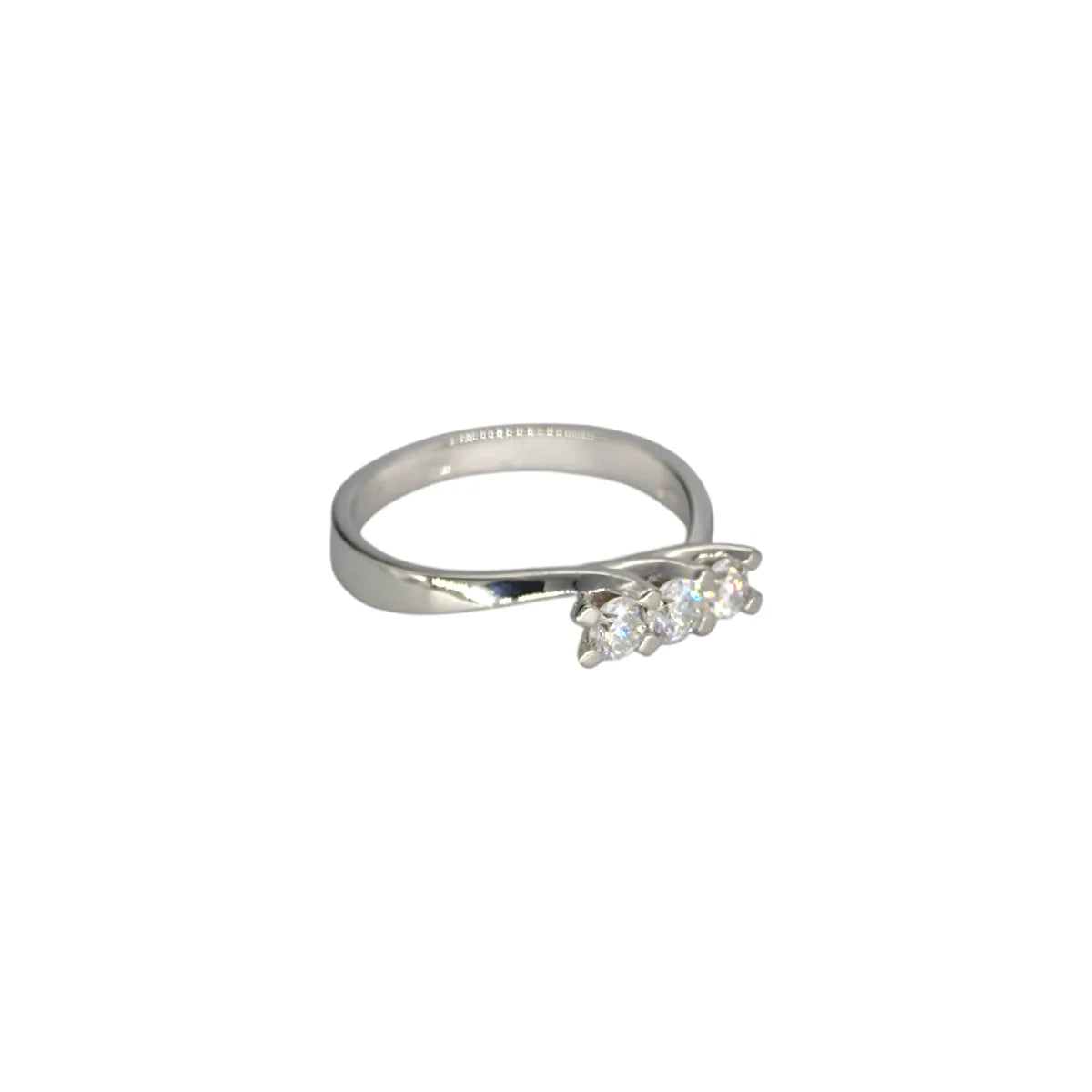 Anello trilogy in oro 18kt da Donna con Diamanti
