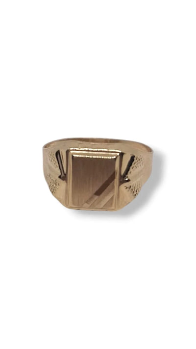 Anello uomo in oro giallo 18 kt personalizzabile