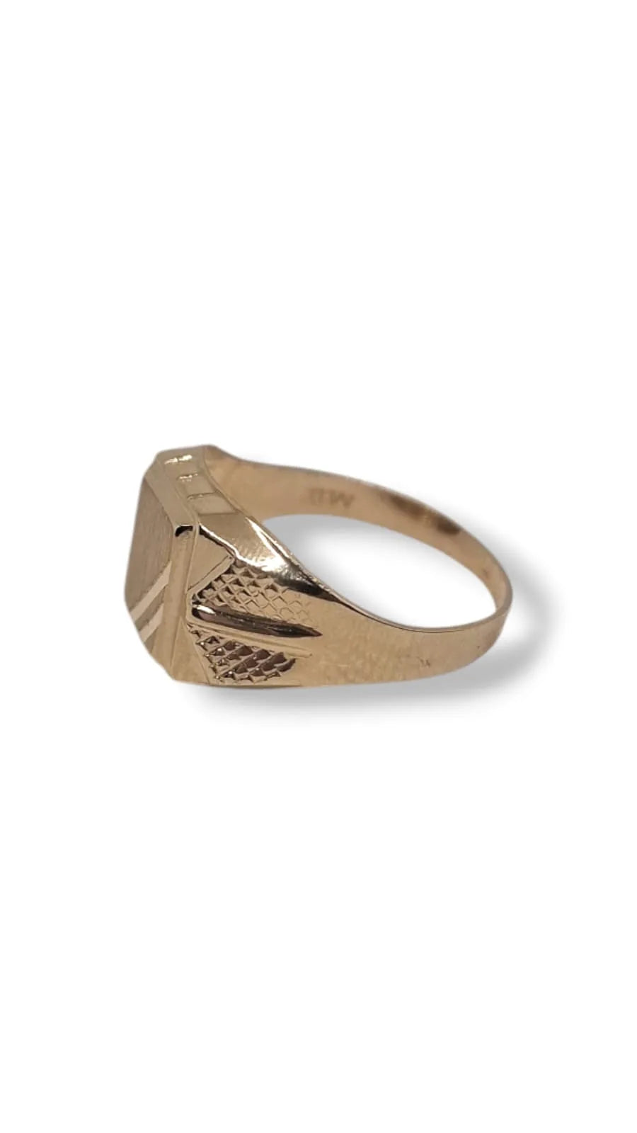 Anello uomo in oro giallo 18 kt personalizzabile
