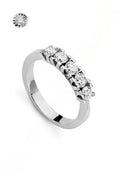 Anello veretta Donnaoro in oro e diamanti dkav9480.s036