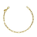 Bracciale donna in oro giallo 9 kt a catena classica tubolare