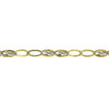 Bracciale uomo in oro bicolore 9 kt a catena classica B7O3OO