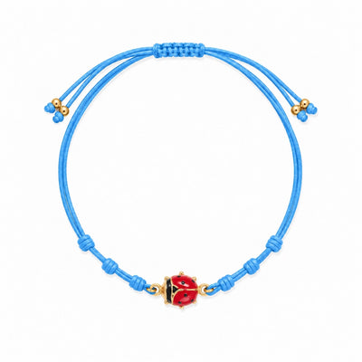 Bracelet Enfant Plaque avec Cœur Émaillé en Or 9K iGOLD BR12101100900