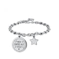 Bracciale donna acciaio Luca barra bk2570 mira sempre alle stelle