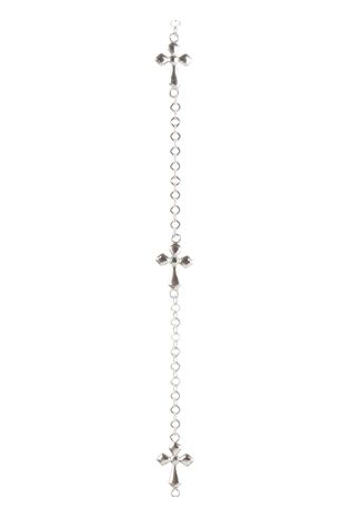 BRACCIALE IN ARGENTO CON TRE CROCI FIORE